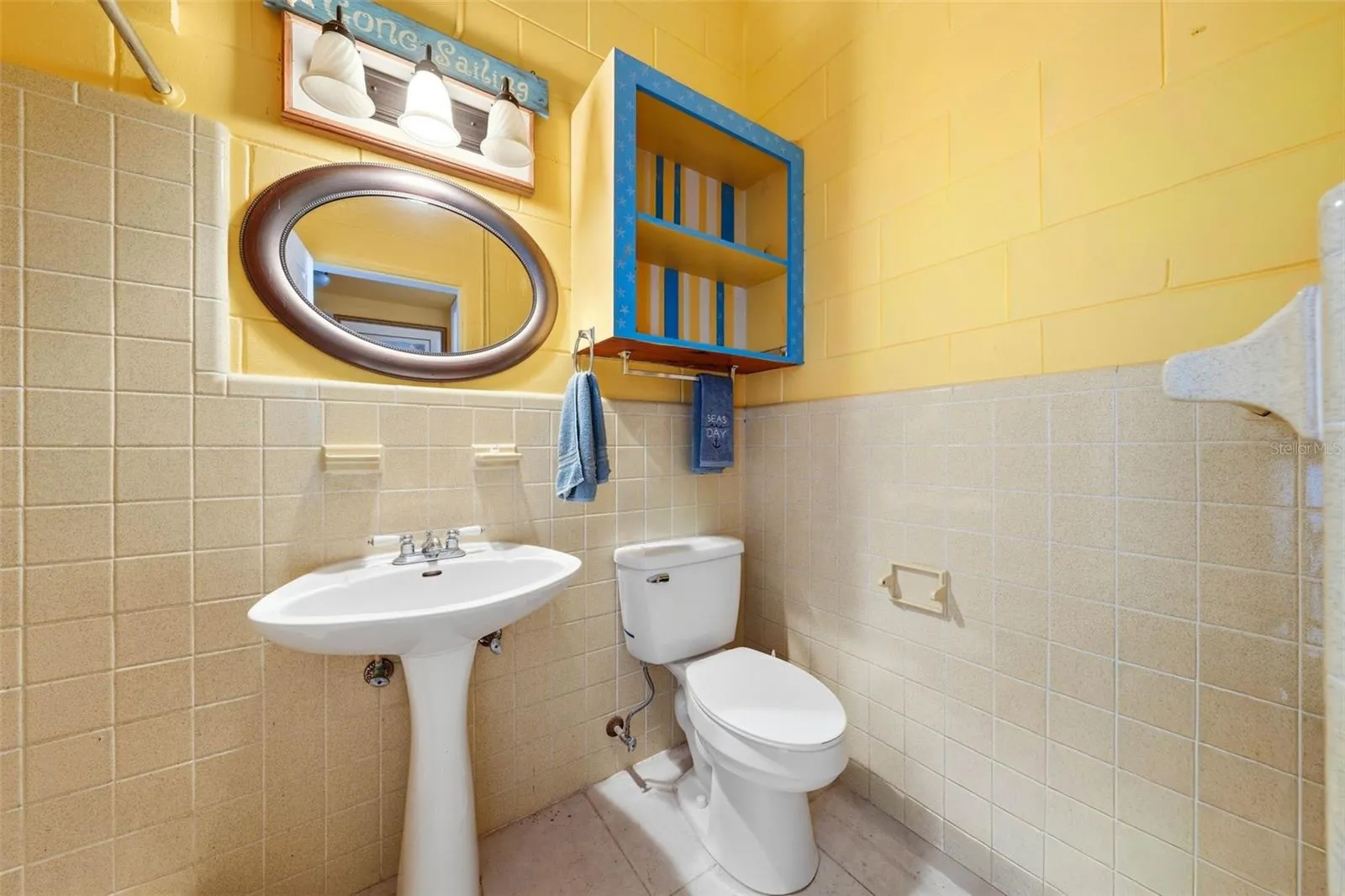 Downstairs bathroom, shower stall to the left