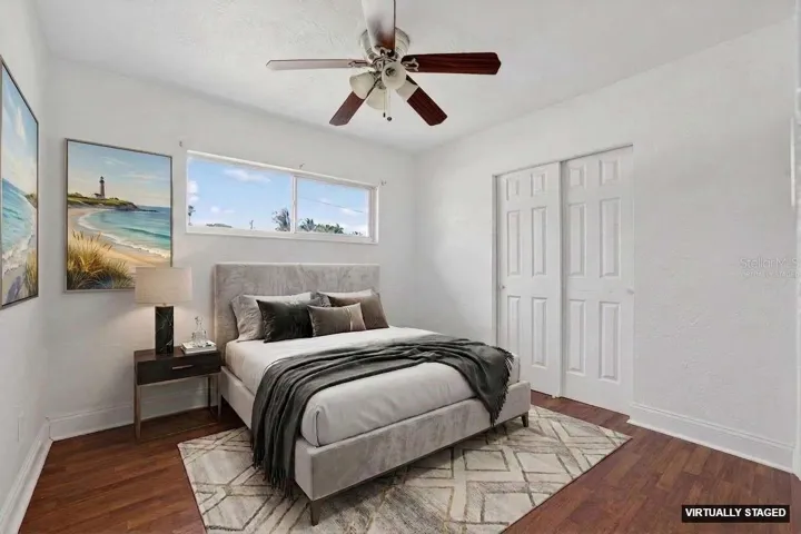 Virtually staged. Bedroom 3 with flexible use for guests or office