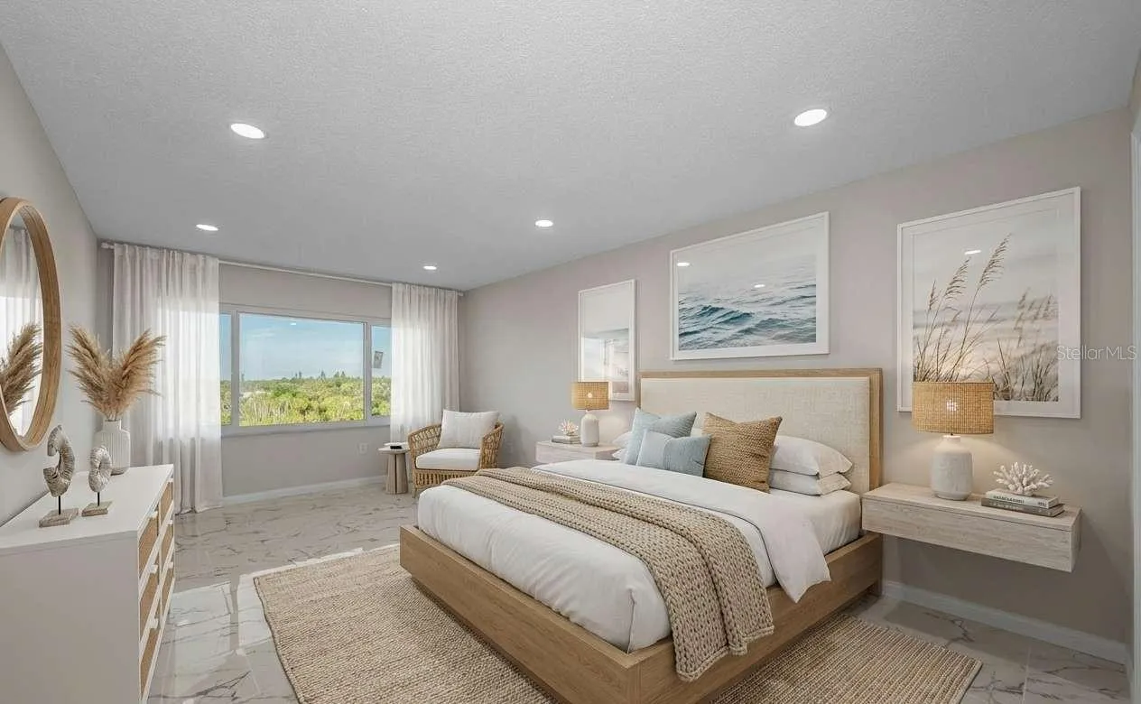 Master bedroom virtual staging