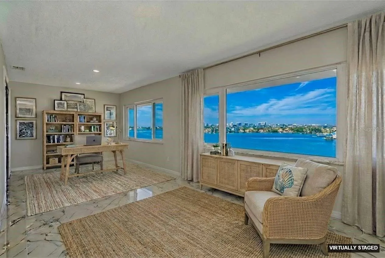 Virtual staging of Living and flex space