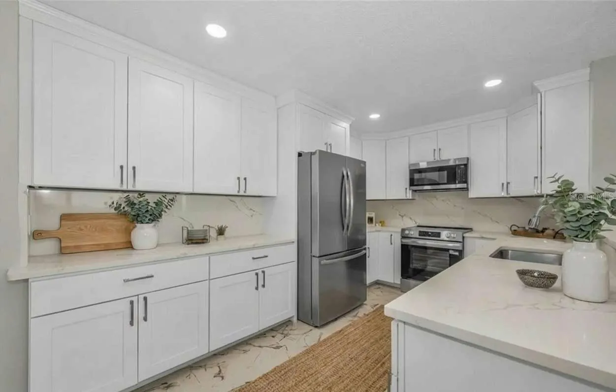 Kitchen with some virtual staging