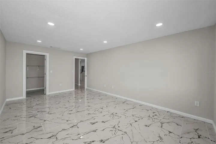 Guest Bedroom with walk in closet