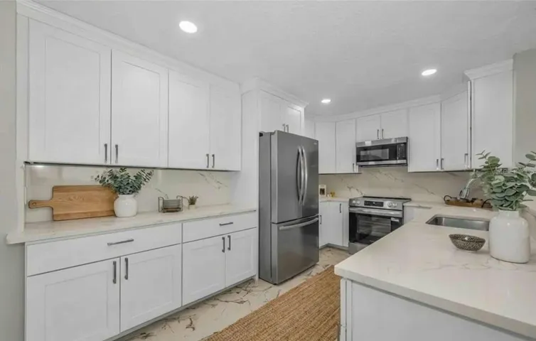 Kitchen with some virtual staging
