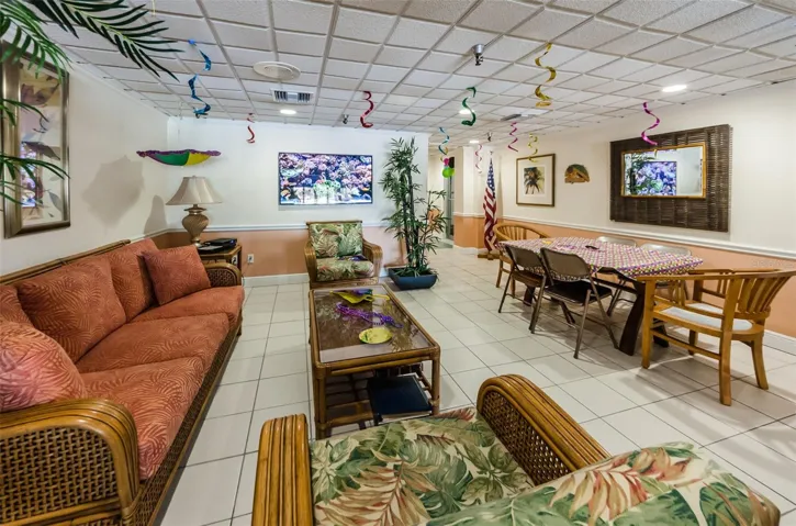 Lobby of Harbour Club