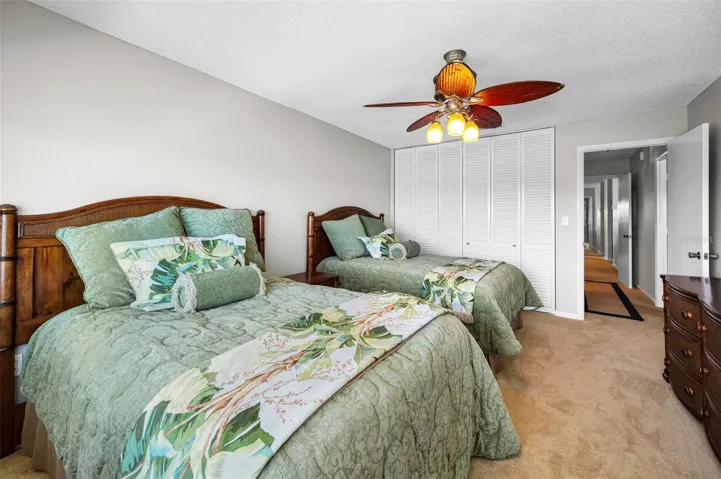 Plenty closet space in guest room