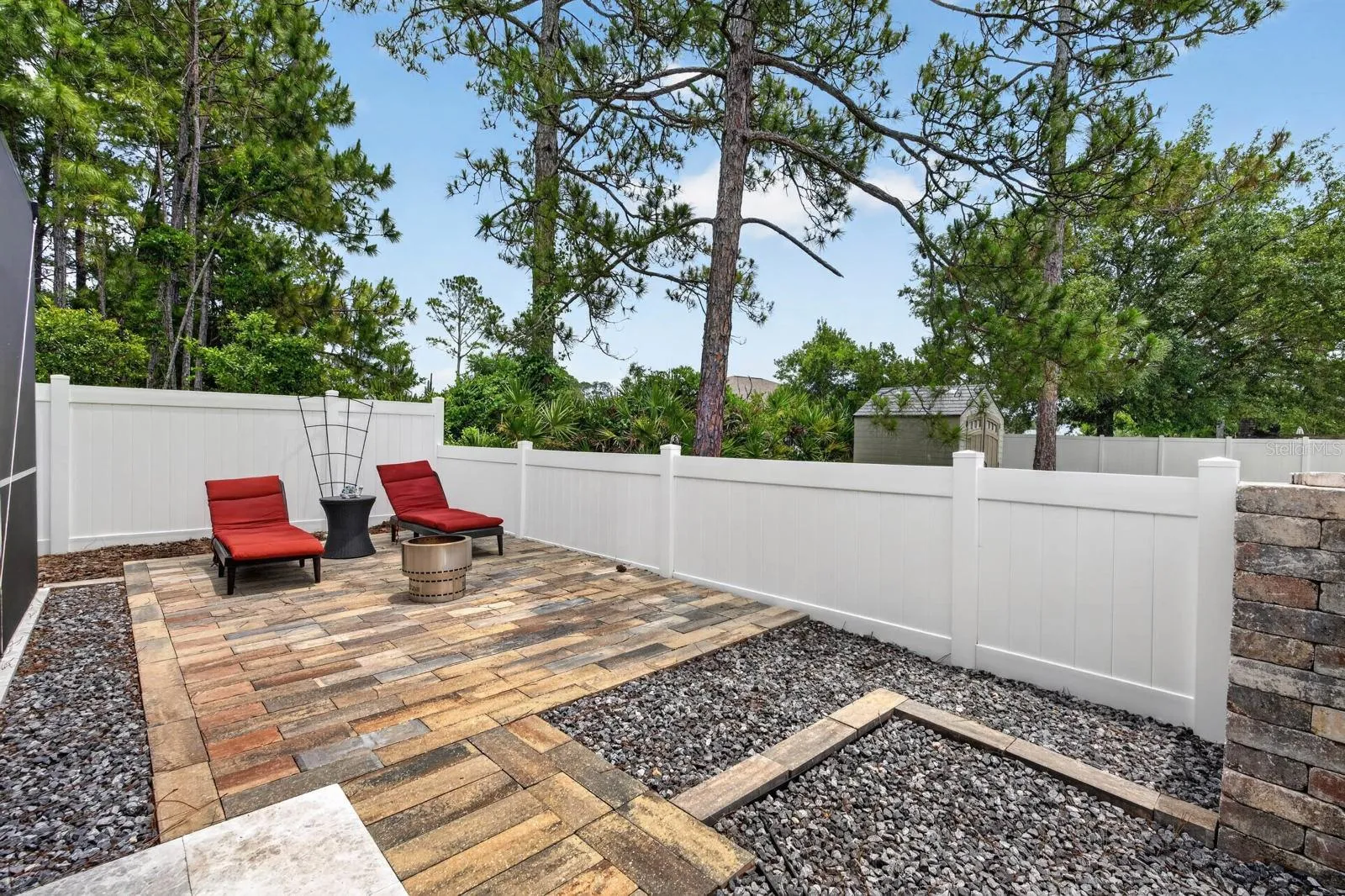 backyard is fully fenced