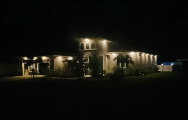 Home has added outdoor lighting