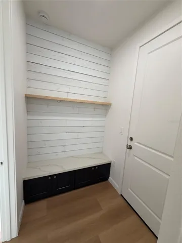 Mudroom entry from garage