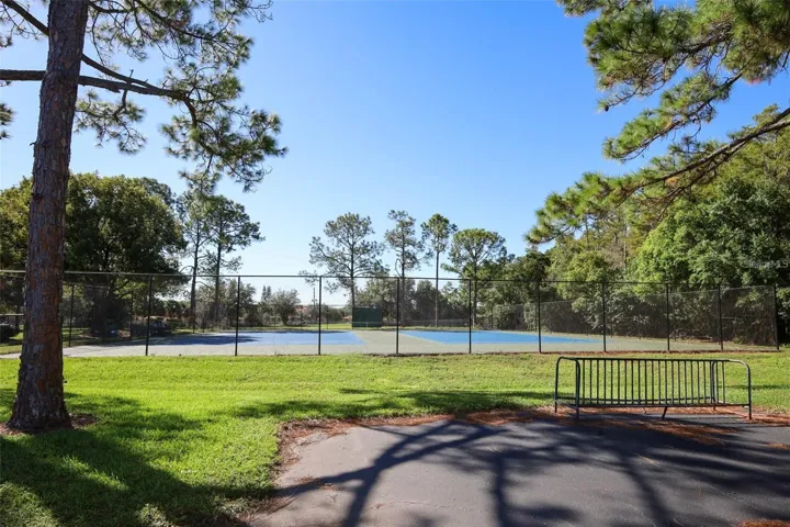 Clubhouse tennis courts