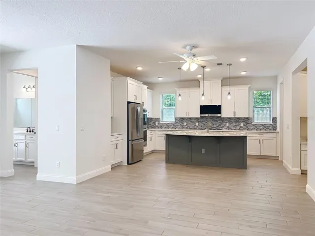 Elegant tiled backsplash wall