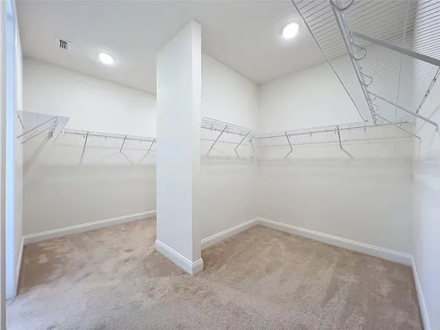 Owner's oversized walk-in closet
