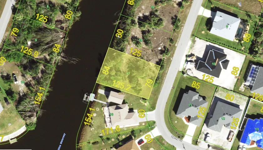 84 feet of waterfront on the Attica Waterway.