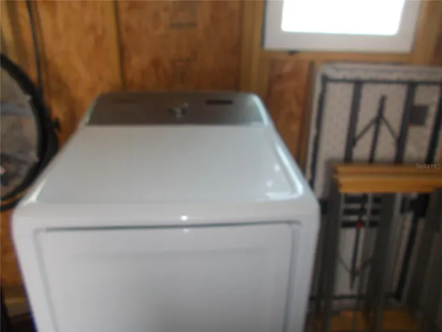 Dryer is in the shed