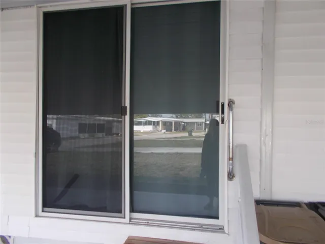 Slider from the carport