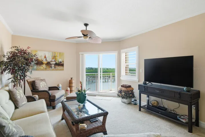 Living Room with Water View