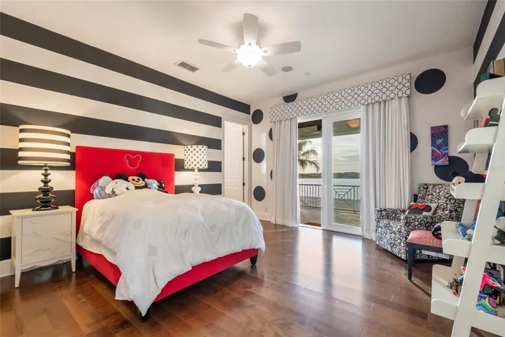 Lake views from the bedroom!
