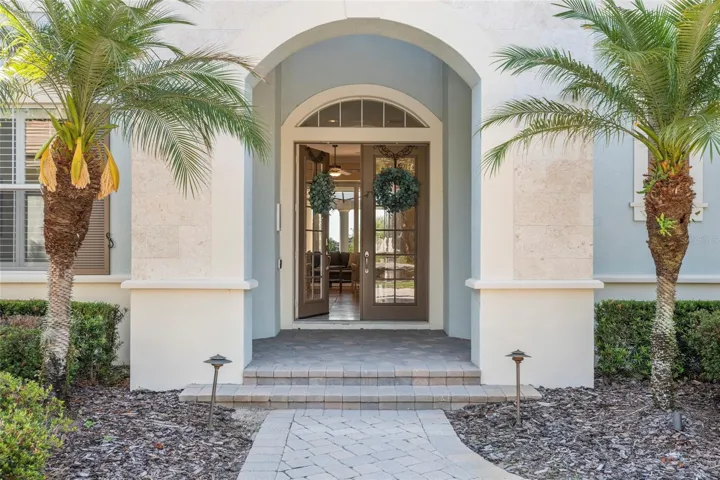 Imported Stone facade is absolutely exquisite