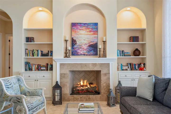 Custom built in's are plentiful throughout this house.