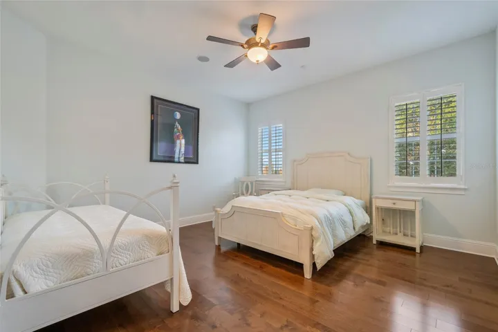 Beautiful wood floors and oversized bedrooms