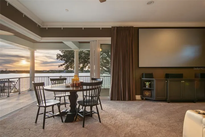 Watching movies in this space is so dreamy!