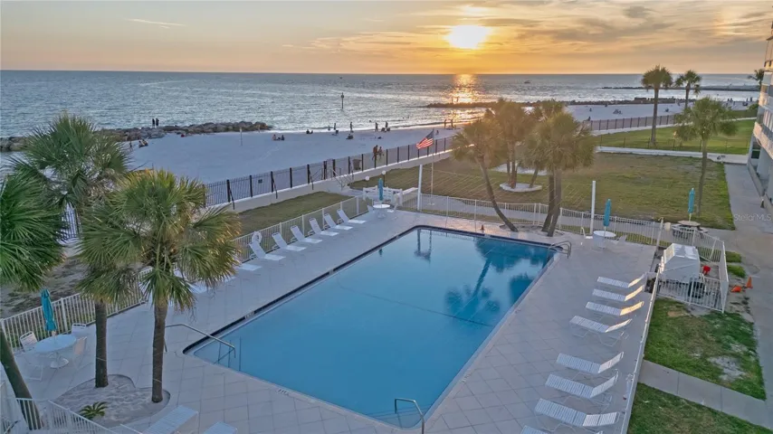 Pool with View of the beach