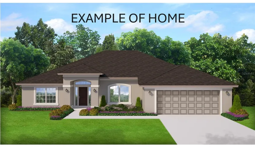 Rendering only- not actual house or colors
