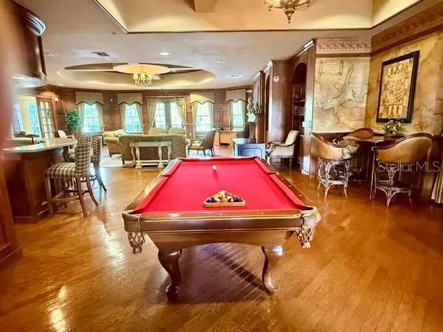 Billiards in the club house