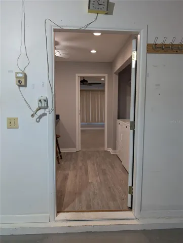 View from garage into kitchen to Bonus room.