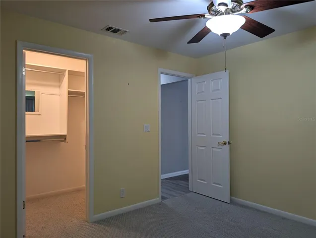 Layout of Guest bedroom...walk-in closet to left and access back to living are upper center.