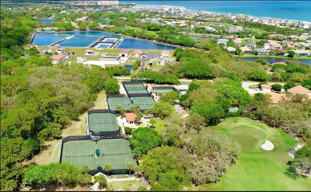 Aerial View of Tennis and Picklball courts