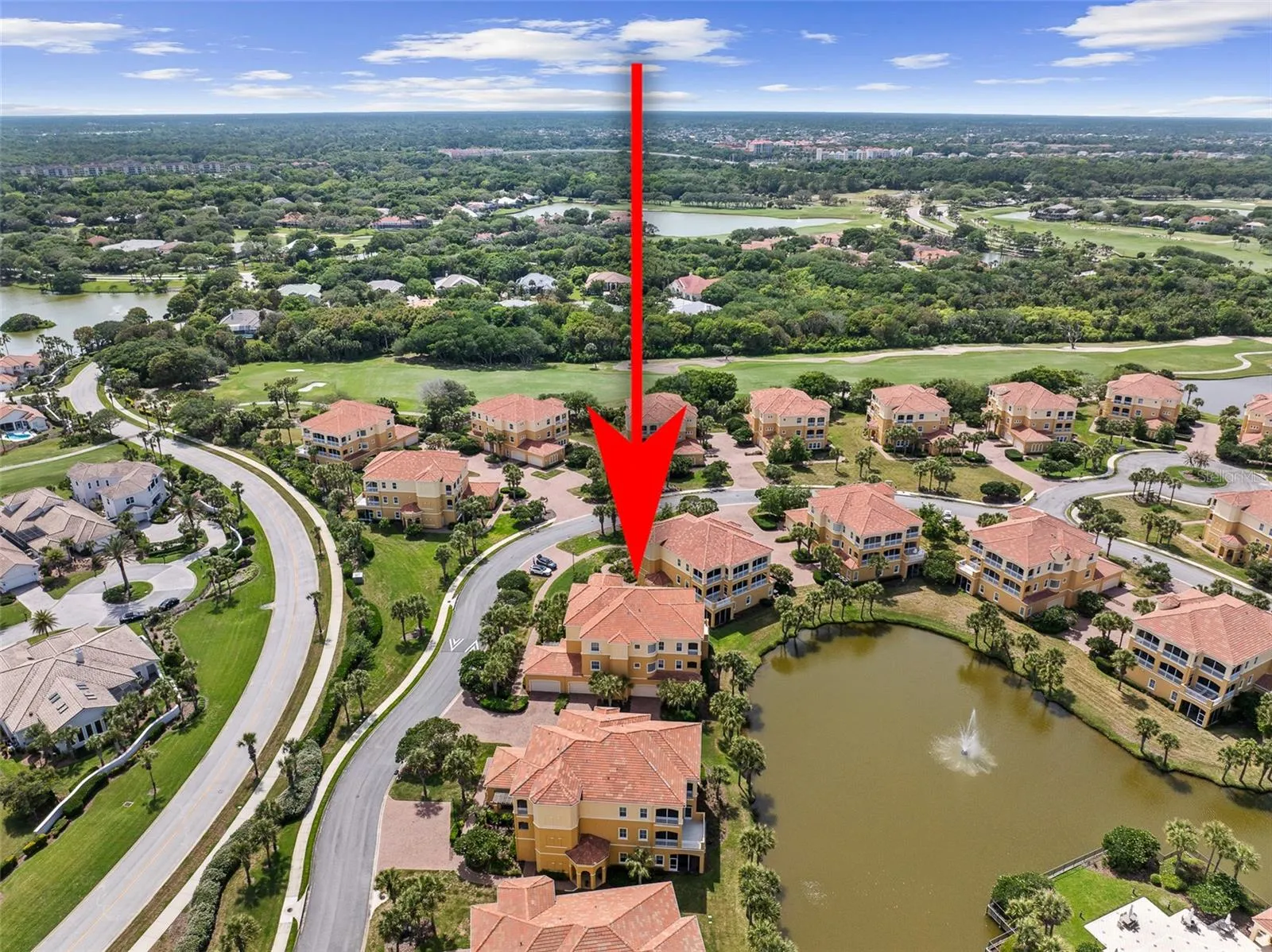 Aerial View to West from Condo