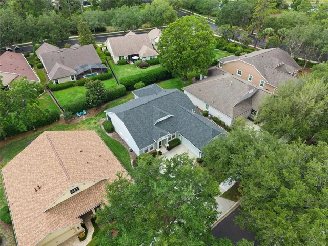 Aerial view from the front of the home