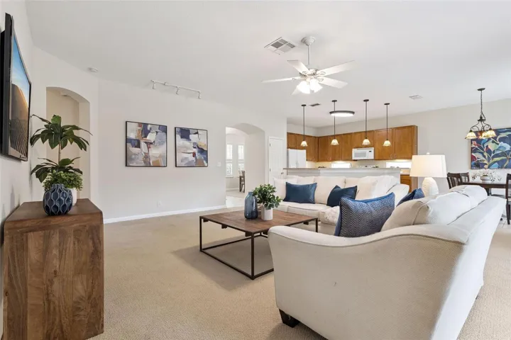 Looking from the Family Room towards the Foyer entryway