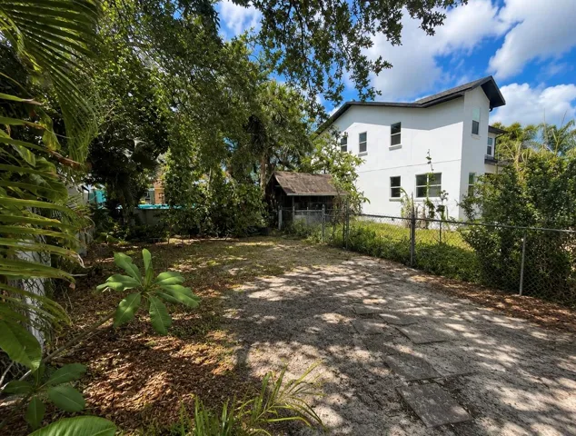 Front of the yard.