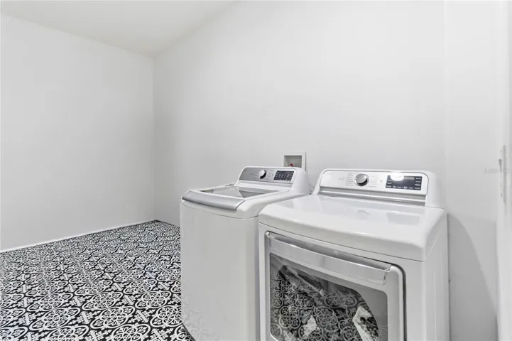 Laundry Room Off of Garage Under Air