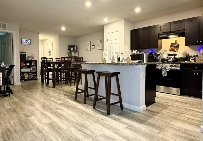 Kitchen view from the living area