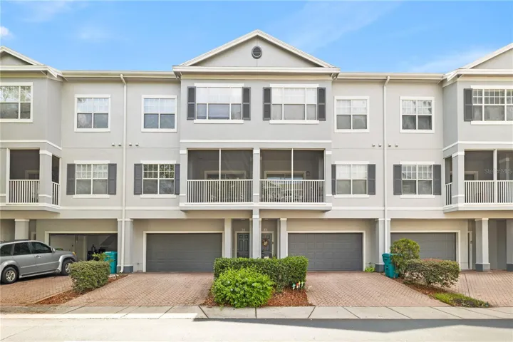 Front, 2bed, 2 1/2 bath, 2-car garage, 3 floors