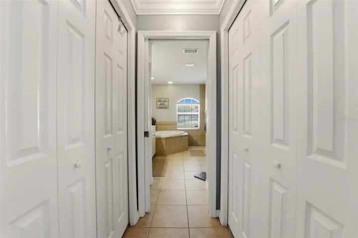 Primary bedroom closets