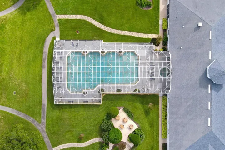 AERIAL VIEW OF POOL