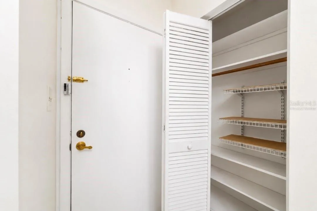 Hall way linen closet