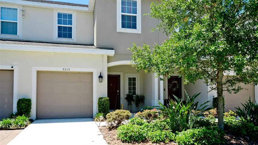 Townhome's welcoming front entry