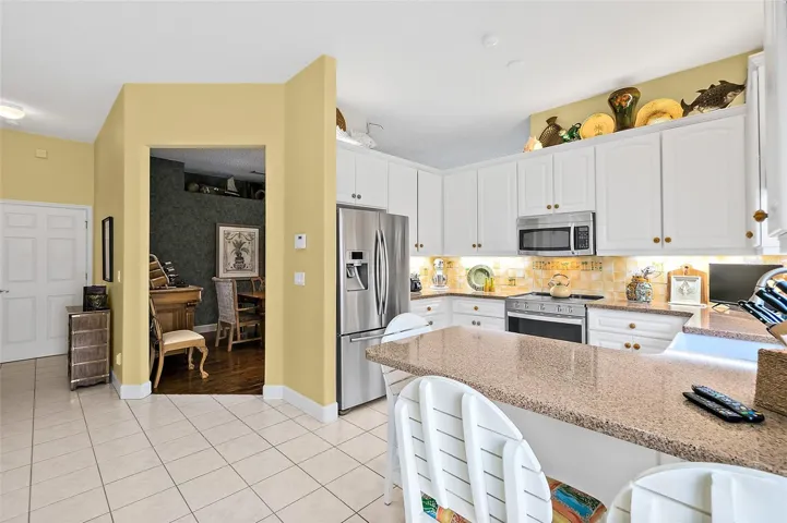 Island in the kitchen