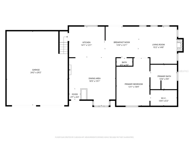 Lower level floor plan