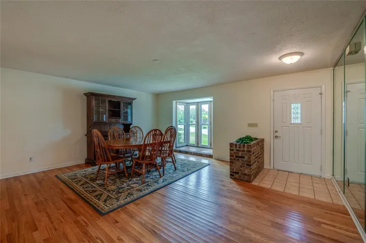 Foyer and dining room