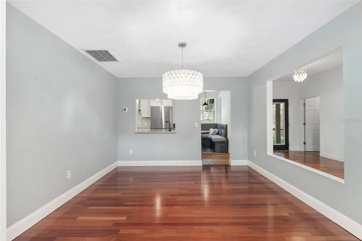 Dining room off the Living Room and Kitchen