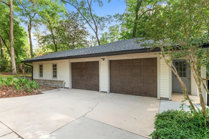 Two car garage