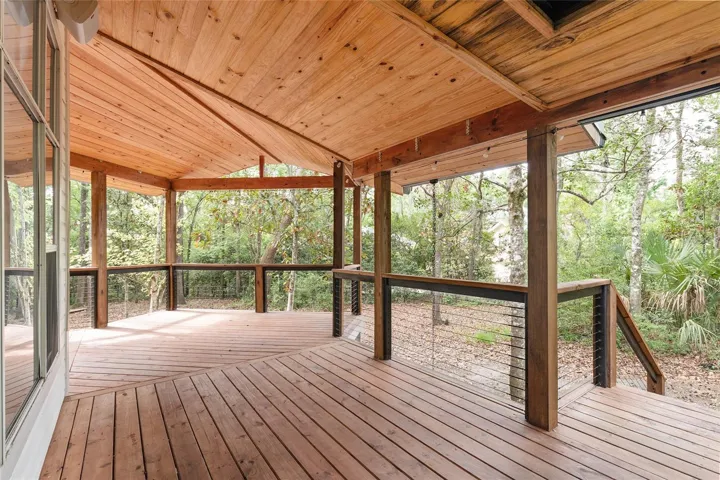Tongue and groove soffit ceiling