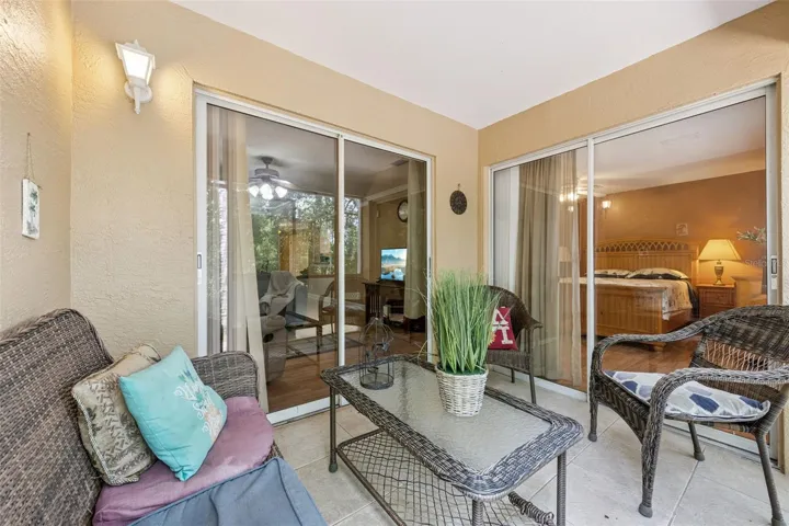 Private enclosed balcony
