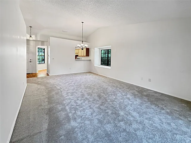 Dining area with pass-through from kitchen