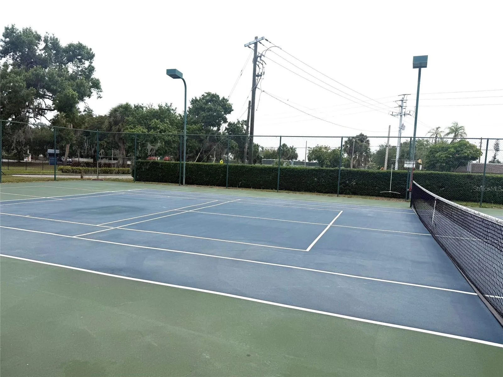 Anothe view of tennis court.